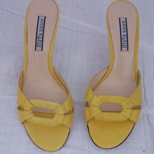 Anne Klein Slip On Sunshine Yellow Shoes
